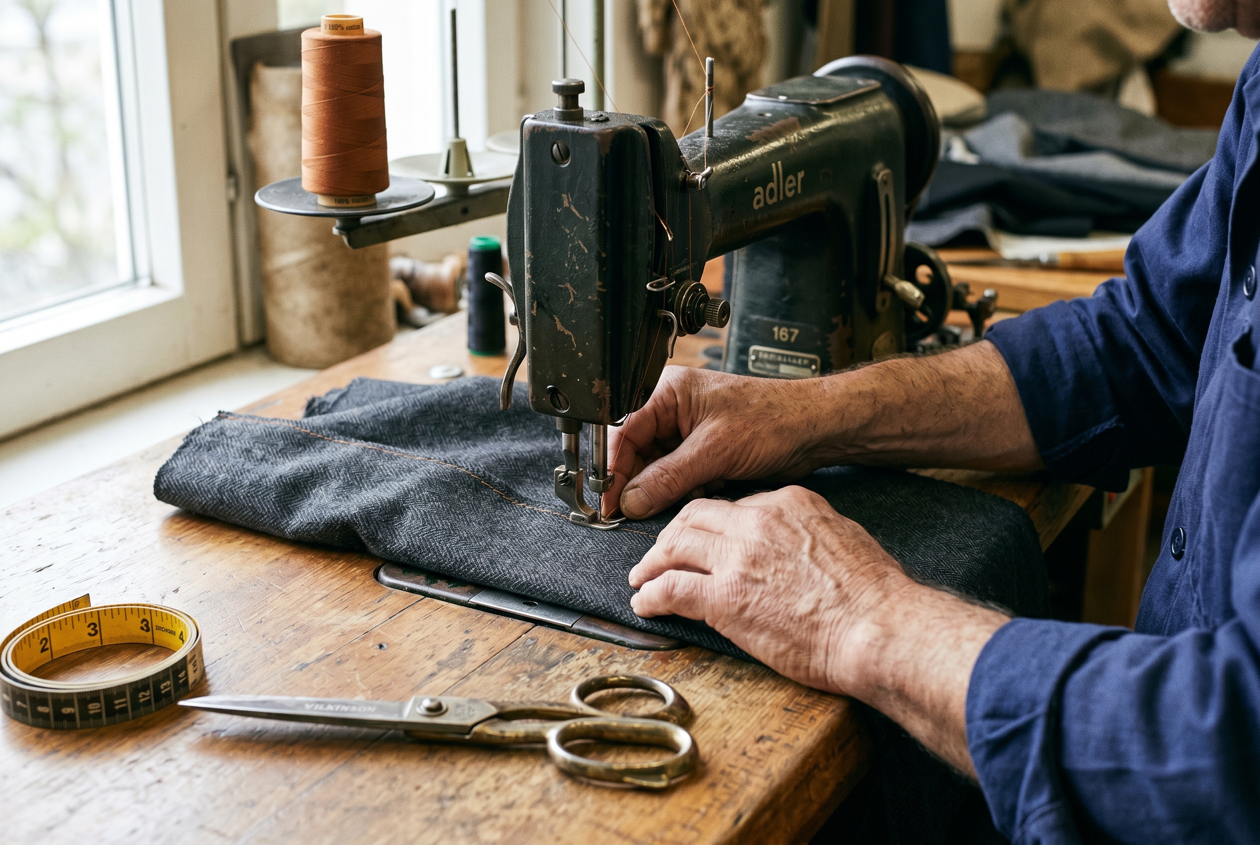 Tailoring in progress at Celestes